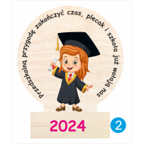 Statuetki drewniane na zakończenie przedszkola