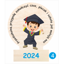 Statuetki drewniane na zakończenie przedszkola