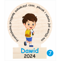 Statuetki drewniane na zakończenie przedszkola